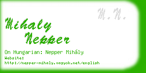 mihaly nepper business card